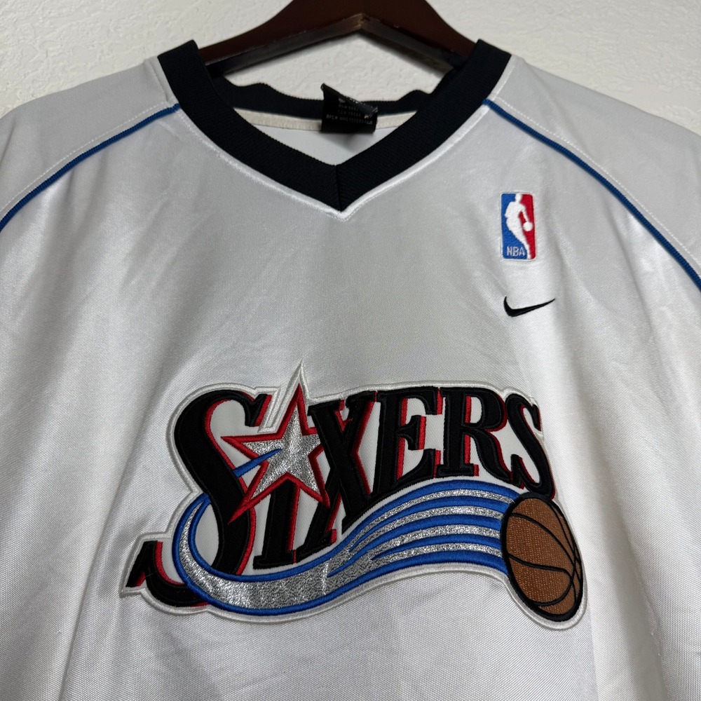 Nike Philadelphia 76ers NBA Jersey White Black XXL Dri-FIT Sixers Basketball